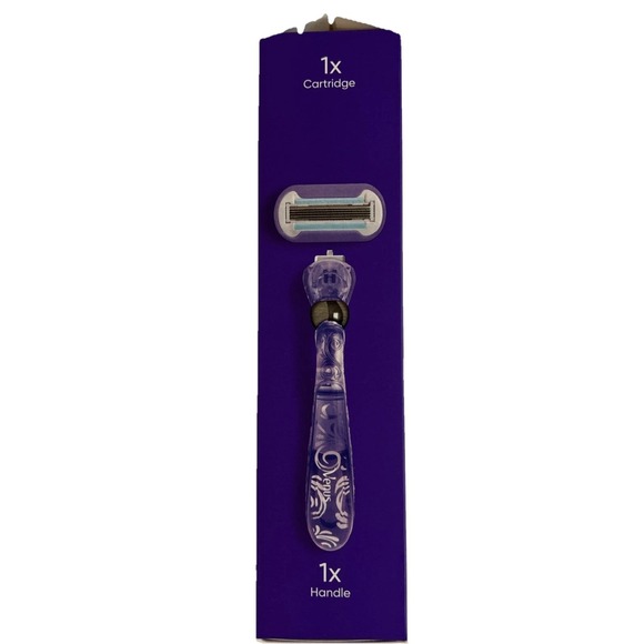 Gillette Venus Deluxe‎ Smooth Swirl Razor 1 Handle + 1 Cartridge New - Picture 2 of 3